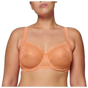 SIMONE PERELE Reve Full Cup Underwire Lace Bra Apricot Size 36E New With Tags